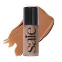 Saie Dew Bronze - Hydrating Liquid Bronzer Stick For a Sun Kissed Glow - Liquid Contour Stick Infused with Nourishing Skin Care Ingredients - Sculpted Face Makeup Essential - Sand (0.4 oz)