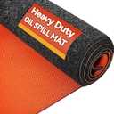 59" x 71" Heavy Duty Oil Spill Mat, Upgraded Garage Floor Mat for Under Car, 1/4" Waterproof Rubber Bottom Absorbs Oil Quickly, Washable, Reusable Oil Drip Leak Absorbent Pad