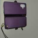 Defencase for iPhone 17 Magnetic Wallet Case Compatible with Magsafe with RFID Blocking Zipper Pocket & Card Holder for Women Men PU Leather Strap Detachable Case for iPhone 17 (6.3 inch), Purple