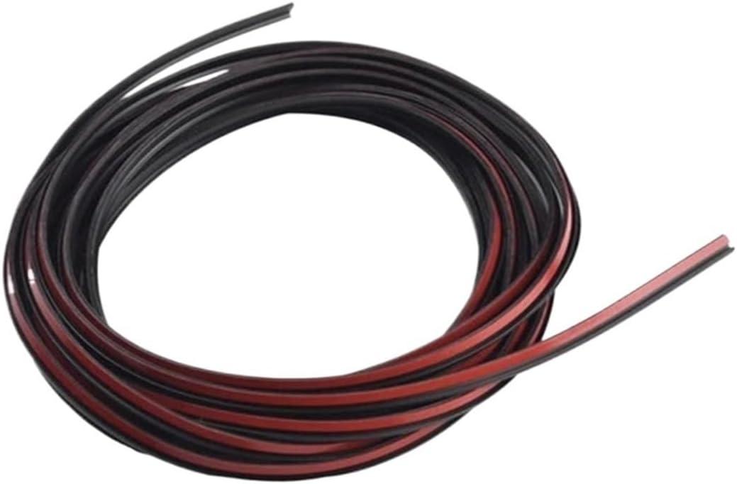 [Replacement] 5M T-Type Rubber Sealing Strip Black for Car Edge Trim Bumper Lip Side Skirt Sealing Strip Weatherproof for Car Edge Trim Bumpe (1)