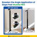 Muzata PR11 Slope Post Accessories 2pack 5 Degree Spacers POM for 25 to 40 Degree Slope PA31 BNP