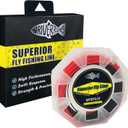 Riverruns Sink Tip Fly Fishing Line - Diving Tip Sinking Line Weight Forward Taper Ideal for Freshwater Saltwater(Black+Red, WF5FS/ S-90ft)
