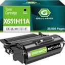 GREENBOX Remanufactured X651H11A High Yield Toner Cartridge Replacement for Lexmark X651H11A X651A11A for X658de X658dte X652de X658dtme X658dtfe X654de X656de X656dte X651de X658dme Printer (1 Black)