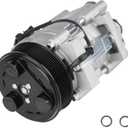 A/C Compressor with Clutch Fits for Dodge Ram 2500 5.9L 2006-2009, 6.7L 2007-2009, for Ram 3500 5.9L 2006 2007, 6.7L 2007-2009, 1110902, 55111411AD