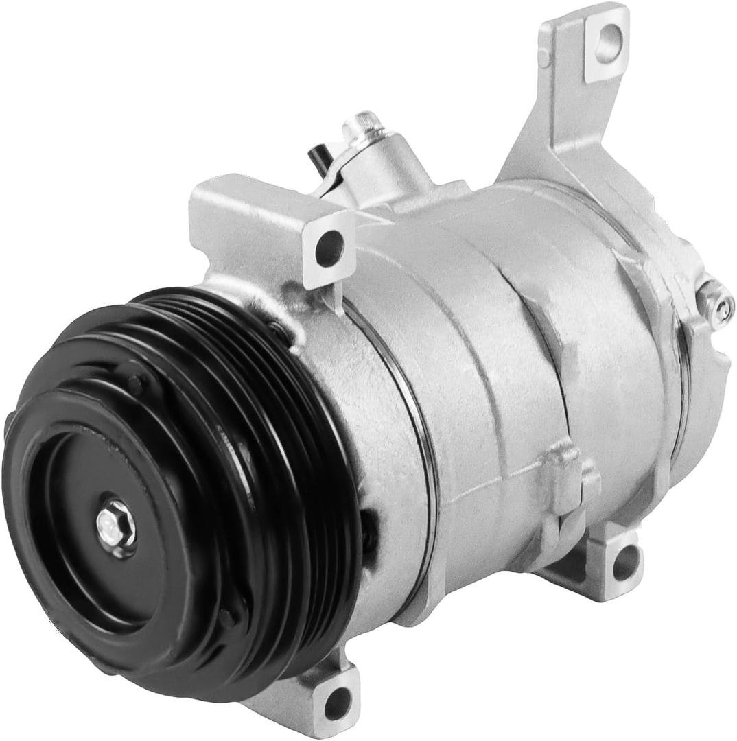 AC Compressor Fit for Escalade Silverado Suburban Tahoe GMC Sierra Yukon, 4.8L 5.3L 5.7L 6.0L 6.2L 8.1L, A/C with Clutch Replacement for 89024907 20784066 272531 4710315 4710316 10000631 AC Compressor Fit for Escalade Silverado Suburban Tahoe GMC Sierra Yukon, 4.8L 5.3L 5.7L 6.0L 6.2L 8.1L, A/C with Clutch Replacement for 89024907 20784066 272531 4710315 4710316 10000631