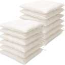 Geetery 12 Pcs Bulk Floor Pillows Cushion for Kids Classroom,White,Square, 15.7IN