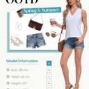 GAYHAY Womens Tank Tops Loose Fit Sleeveless Summer Shirts V Neck Flowy Blouses Casual Beach Vacation Clothes Fashion 2026 (Black, XL)