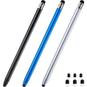  Stylus Pen for Touchscreen, 3pcs High Sensitivity and Precision Stylus Pen for iPad iPhone Android and All Touch Screens (Black/Silver/Blue)