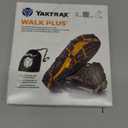 Yaktrax Walk Plus Traction Cleats for Ice and Snow, 360 Steel Coil Grip for All-Direction Traction, Flexible Cold-Resistant Upper, Easy On/Off with Heel Tab, Includes Carry Bag & Carabiner (Small)