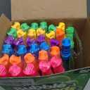 SpringFlower 48 Pcs Bubble Wand, Bubble Wands Bulk, Bubble Party Favor Supply for Summer Indoor & Outdoor Activities, Bubble Solution Summer Toy in 6 Colors, Birthday,Wedding, Party