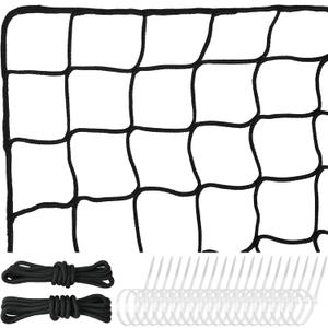 Heavy Duty Nylon Soccer Net, Easy to Install Sport Netting Barrier with Rope and Buckles, 10ft/15ft/20ft/30ft/40ft