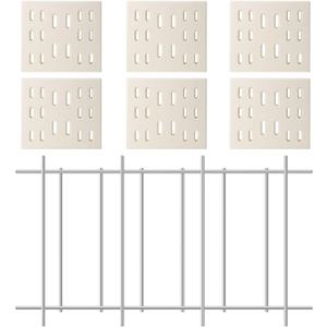 Criditpid Grill Replacement Parts for Members Mark Y0101XC, Radiant Flame Tamer Heat Plates & P01722001B Members Mark Flame Tamer Rack for Grand Hall Y0660 Gas Grill.