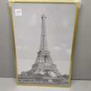 upsimples 16x24 Picture Frame Gold 3 Pack, Scratch-Proof Poster Frames 16 x 24 for Photo Gallery - Slide-In Strips, Horizontal or Vertical Wall Mounting
