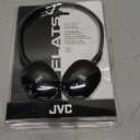 JVC Flats On-Ear Wired Headphones - Flat Foldable Design - 30mm Driver for Powerful Sound - Soft Ear-Pads for Comfort Steel Headband - Lightweight & Portable - PC/Laptop/Gaming - 3.5mm Slim Plug
