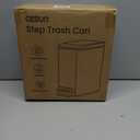 Cesun Small Bathroom Trash Can with Lid Soft Close, Step Pedal, 6 Liter / 1.6 Gallon Stainless Steel Mini Garbage Can for Office, Outdoor Trash Bin with Removable Inner Bucket (Silver)