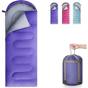 Sleeping Bags for Adults, Teens & Kids - Use for 3-4 Seasons, Warm & Cold Weather - Lightweight, Waterproof, Use for Backpacking, Hiking and Camping 