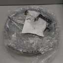 Daoeny Heated Bird Bath for Deck Railing, Upgraded 100W Heated Bird Baths for Outdoors Thermostat Control, Heated Bird Bath for Outside Winter Garden Yard Patio Decor (Grey)