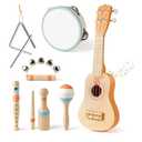 Toddlers Guitar, 4 in 1 Kids Guitar and Piano Guitars for Toddlers 24 with Lullaby Projector Toy for Kids Musical Instruments Toys Birthday Gift for a 2-5 Year Old Boys Girls Gifts