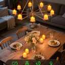 SoulBay Flameless Candles with Remote Timer & Charging Base, 12pcs USB Rechargeable Battery Flickering LED Small Votives Lights for Table Dinner Weddings Holidays General Decor, No Battery Required