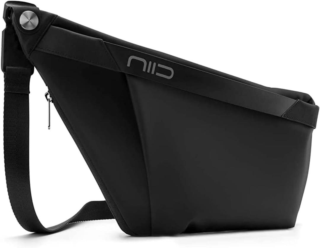 NIID-FINO F4 Sling Bag,Sling Bag for Men,Crossbody Bag for SWITCH 2,Anti-theft Bag,Chest Shoulder Backpack,Waterproof Sleek Casual Daypack for Travel Outdoor Hiking Biking (Excluding Mask Pack) | Large Capacity