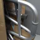 Medline Lightweight Two Button Folding Walker with 5" Wheels, Aluminum Frame Supports up to 300 lbs