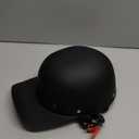 Yesmotor Baseball Style Cap Retro Motorcycle Helmet Unisex-Adult - DOT Approved (Matte Black, XL)