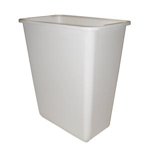 3 Pcs Bathroom Trash Can with Lid, 2.6 Gallon / 10 Liter Small Garbage Can with Press Top Lid, Plastic Wastebasket with Pop-up Lids for Toilet, Office, Bedroom, Living Room, White