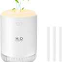 Humidifiers for Bedroom air Humidifiers for Home Small Plants Baby Humidifier Indoor Portable Cool Mist Mini Room Humidifier Travel Desk 350ml (Pale White)