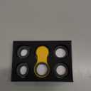 Yogi Fidget Toy  Silent Sensory Spinner for Adults & Kids  Stress Relief Fidgets for ADHD, Anxiety  Fidget Toys for Adults  Includes 5 Finger-Fit Rings  Work, School & Travel  Ocean (Blue-green)