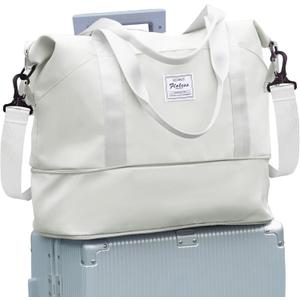 Travel Duffel Bag, Sports Tote Gym Bag, Shoulder Weekender Overnight Bag for Women
