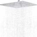 NearMoon Rain Shower Head, High Flow Stainless Steel Square Rainfall Shower, Waterfall Bath Shower Body Covering, Ceiling or Wall Mount (16 Inch, Chrome Finish)