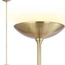 BoostArea Floor Lamp,Torchiere Standing Lamp,20W 2000LM LED Tall Floor Lamp,Stepless Dimmable,Touch Control,50000hrs Lifespan,Pale Floor Lamps for Living Room,Standing Lamps for Bedroom,Gold