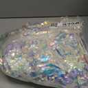 Iridescent Party Streamers Backdrop - GREATRIL Neon Transparent Holographic Tinsel Foil Fringe Curtain for Mermaid/ Frozen/ Sea/ Euphoria/ ERAS Party Theme Decorations 3.2ft x 6.5ft 2 PCS