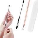 2 Pcs Bracelet Helper Tool Hook, Bracelet Helper to Put on Yourself, Wearing Tool Aid Assistance for Necklace Watch Clasps Zippers Crafts Adjustment(Silver and Rose Gold)