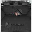 Floor Mats Custom for Toyota RAV4 Hybrid 2026 (Only for Cargo Area with Subwoofer) (Not for Phev) Trunk Mat with Backrest Mat All Weather TPE Full Set Cargo Liners for RAV-4 2026 Accessories, Black
