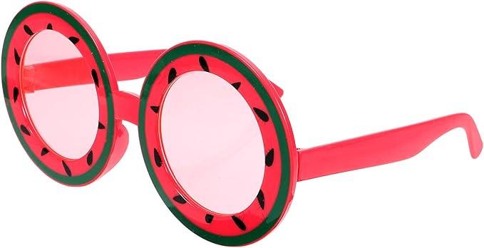 BESPORTBLE Watermelon Eyeglasses for Party Photo Booth Props Funny Photo Glasses Party Favors Square Sunglasses (Pack of 7)