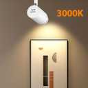 Zoomable J Type Track Lighting Heads Dimmable Track Light Heads LED Track Lighting Fixtures Ceiling Spot Light, J Style Track Heads for J Type Rails - White CRI90 12W 4 Pack 3000K