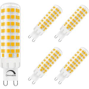 Dimmable G9 LED Bulb 8W, 75W G9 Halogen Bulb Equivalent, 780LM,120V, 3000K Warm White, 5-Pack