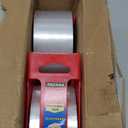 Heavy Duty Packing Tape with Dispenser, Clear Shipping Tape Packaging Tape Dispensers for Shipping Mailing Moving Sealing Storage and Packing, 2 in. x 55 yd., 2 Tape Rolls with Dispensers