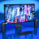 Jeecoo M20 Bluetooth Computer Speakers for PC Desktop Monitor, Gaming PC Sound Bar - Wired USB-Powered, Superb Stereo Sound, with Gradient RGB Lighting - Combine/Separate to Customize Your Desk