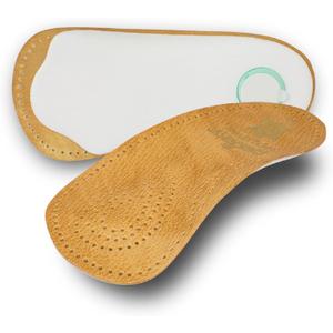 Pedag Holiday | 3/4 Length Sheepskin Orthotic Inserts | Handmade in Germany | Arch Support | Metatarsal Pad | Heel Cushion | Fits Low Profile Tight Shoes | Tan | 1 Pair | US Women 8 / EU 38