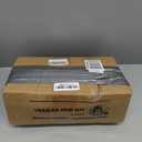 GREPSPUD 2Sets Trailer Hub Kits 5 on 4.5 for 3500 lbs 11/16'' to 13/8'' Tapered Axle, Idler Hub with Extra Dust Caps & Rubber Plugs, 5x4.5 Trailer Replacement Hub 5 Lug Bolt Trailer Wheel Hub Kit