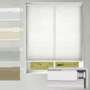 Changshade No Drill No Tools Light Filtering Cellular Shades,Cordless Blinds for Indoor Windows,Window Shades Honeycomb Blinds for Bedroom,Office,Home,36" w x 64" h,White