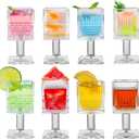Shot Glass Set, 8 Pack 1.5 Oz Cordial Glasses with stem, Whiskey Shot Glasses, Spirits Glass, Tequila cups Set, Sherry cup, Mini Drinking Cups for Vodka, Whiskey, Tequila, Espresso, Liquo