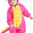 HSCTEK Baby Dinosaur Costumes Newborn, Infant & Toddler Boys Girls (12-18 Months, Pink Triceratops)