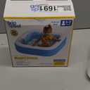 Inflatable Baby Pool for Toddlers 1-3, Handles, Soft Floor & Drain, 34"x10" Kiddie Pool, Blow Up Bathtub & Ball Pit, Summer Outside Kid Water Toy Outdoor Play First Birthday Gift for Boys Ages 1 2 3