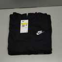 Nike Women's Sportswear Club Fleece Pullover Hoodie (Medium, Black/White)