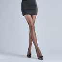 Verdancy Womens Glossy Sheer Pantyhose Polka Dots Patterned High Waist Ultra Stretchable Footed Tights Plus Size Stockings