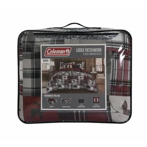 COLEMAN Lodge Patchwork, 5 Piece Comforter Set, Queen Size