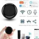 Tuya Smart WiFi IR Remote Control for TV DVD Air Conditioner AUD,All in One Infrared Universal Remote Controller,Compatible with Alexa Google Home (Black IR)